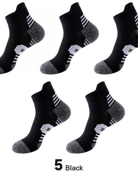 Men's Athletic Socks - Moisture Wicking Anti-Odor Low Cut Socks for Running, Cycling,
