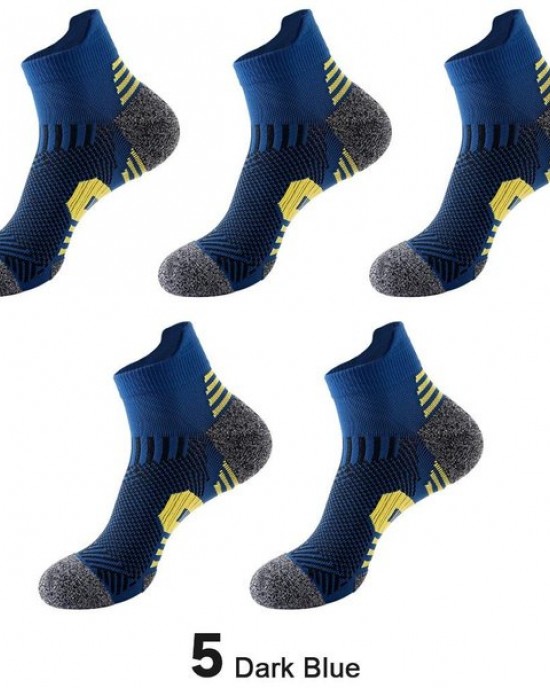 Men's Athletic Socks - Moisture Wicking Anti-Odor Low Cut Socks for Running, Cycling,