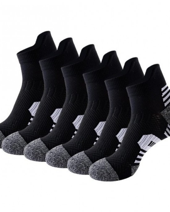 Men's Athletic Socks - Moisture Wicking Anti-Odor Low Cut Socks for Running, Cycling,