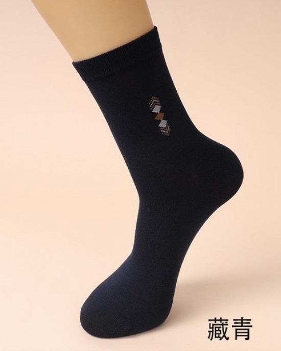 Men's Cotton Crew Socks for All Seasons - Moisture Wicking, Breathable & Odor Resistant