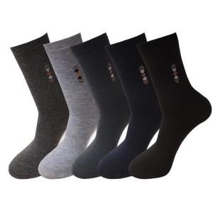 Men's Cotton Crew Socks for All Seasons - Moisture Wicking, Breathable & Odor Resistant