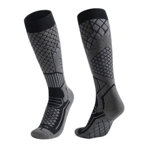 Thermal Ski Socks Reinforced Cold Weather Activity Breathable Cotton Blend Snowboarding