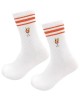 Embroidery Athletic Socks Cotton Fabric Middle Calf Design for Men and Women