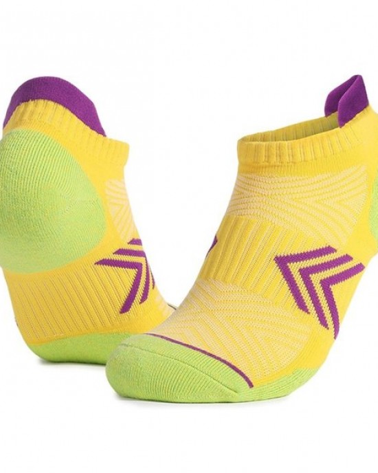 Cushioned Sports Socks Ankle Socks for Walking Cycling, Anti-slip Cotton Socks