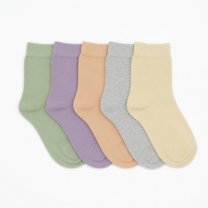 5 Pairs Kids' Soft Bamboo Viscose Socks, Comfort for All-Day Wear, High Quality Moisture