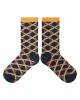 Men Women Personality Cotton Crew Socks Harajuku Irregular Geometric Woven for Cross