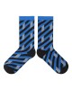 Men Women Personality Cotton Crew Socks Harajuku Irregular Geometric Woven for Cross