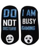 Unisex Cotton Socks with Grips Not Disturb Busy Gaming Rubber Letters Socks Gift