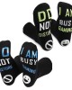 Unisex Cotton Socks with Grips Not Disturb Busy Gaming Rubber Letters Socks Gift