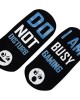 Unisex Cotton Socks with Grips Not Disturb Busy Gaming Rubber Letters Socks Gift