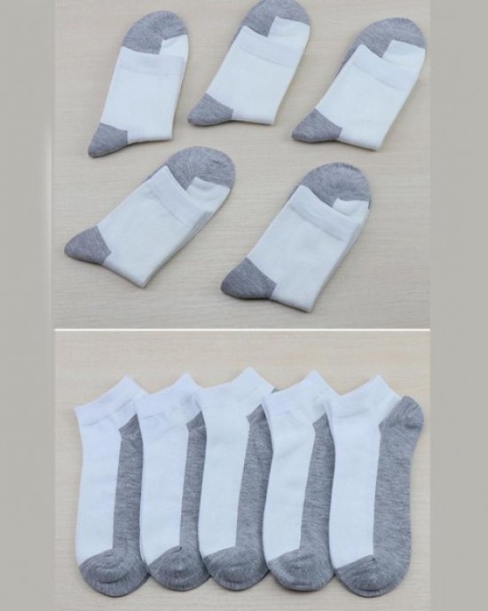Soft Breathable Ankle Socks Mens Casual Sport Athletic Cotton Middle Tube Socks