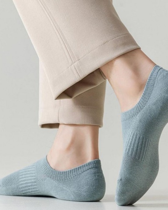 No Show Socks Breathable Low Cut Socks Antis Slip Invisible Liner Socks for Mens