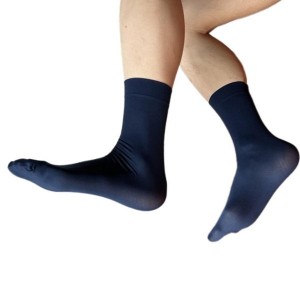 Men's Dress Socks Nylon Silk Socks Breathable Ankle Socks Casual Business Socks Soft