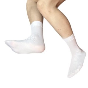 Men's Dress Socks Nylon Silk Socks Breathable Ankle Socks Casual Business Socks Soft