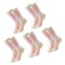 5 Pairs Stylish Cotton Middle Calf Socks for Women Trendy Ice Cream Prints Socks