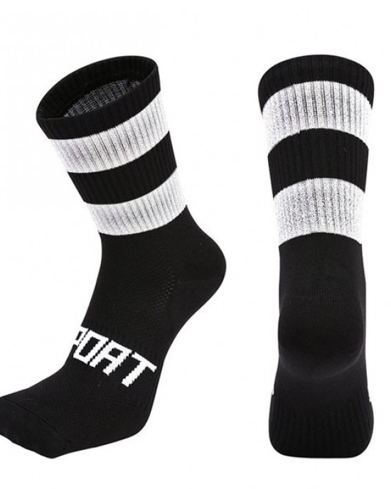 Reflective Socks Cycling Bicycle Socks Men Novelty Cycling Socks Reflective Bike Socks