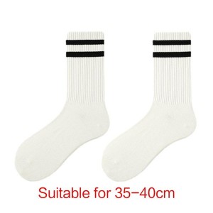 Women Men Thin Cotton Socks Stiped Soft Bootie Socks Above Ankle Crew Socks