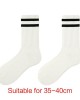 Women Men Thin Cotton Socks Stiped Soft Bootie Socks Above Ankle Crew Socks
