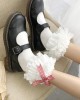1 Pair Cotton Lace Ruffle Style Socks Boat Socks Breathable Cute Lolitas Socks