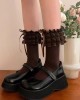 1 Pair Cotton Lace Ruffle Style Socks Boat Socks Breathable Cute Lolitas Socks 309a