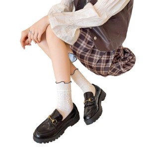 Womens Ankle High Socks Cotton Bootie Socks Cute Sweet Frilly Crew Socks Lolitas Ankle