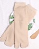 Unisex Flip Flop Slipper Crew Socks Split 2 Toe Sandal Tabi Solid Color Hosiery