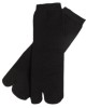 Unisex Flip Flop Slipper Crew Socks Split 2 Toe Sandal Tabi Solid Color Hosiery