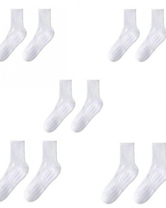 Athletic Running Socks Cushion Crews Socks Breathable Casual Ankle High Socks Outdoor