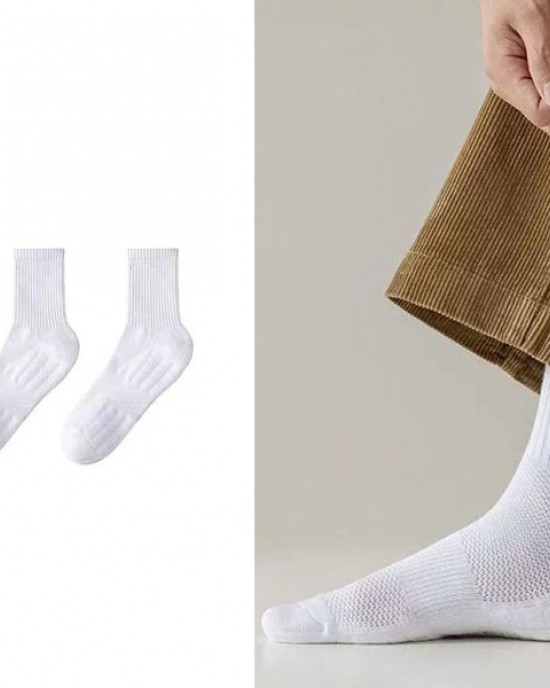 Athletic Running Socks Cushion Crews Socks Breathable Casual Ankle High Socks Outdoor